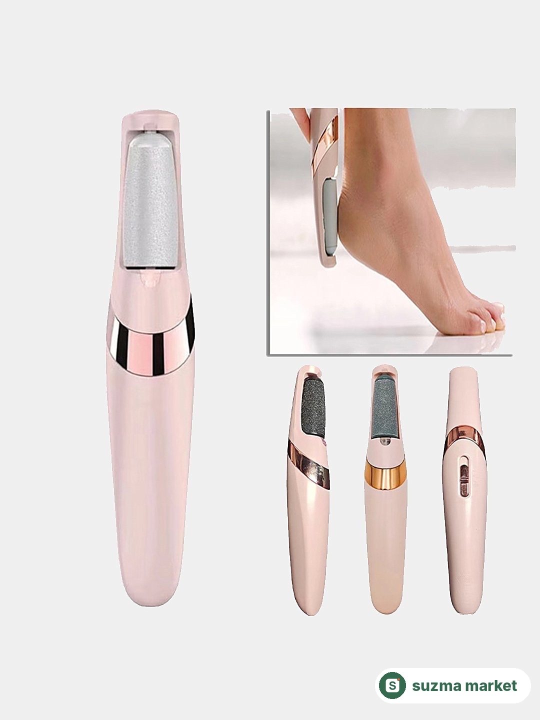 Mazollarni olib tashlovchi elektr pemza toshi Flawless Pedi, tovon uchun — rasm 2
