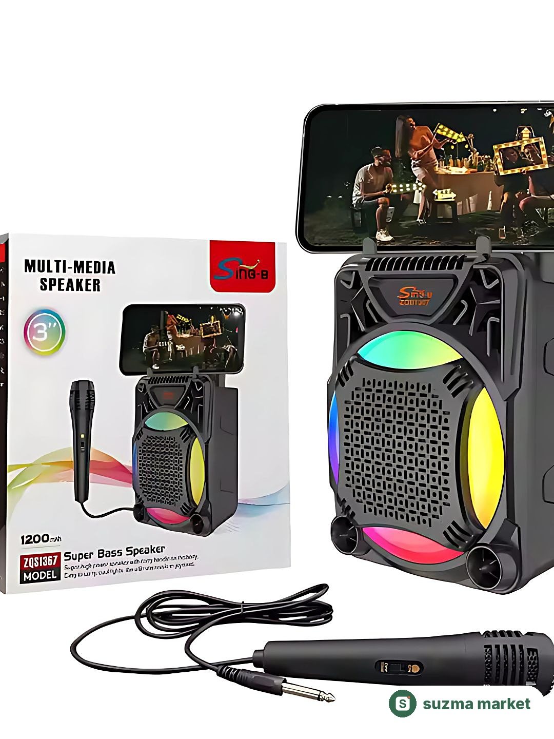 Singe Multi-Media Speaker (Model: S-1060L) + mikrofon — rasm 2