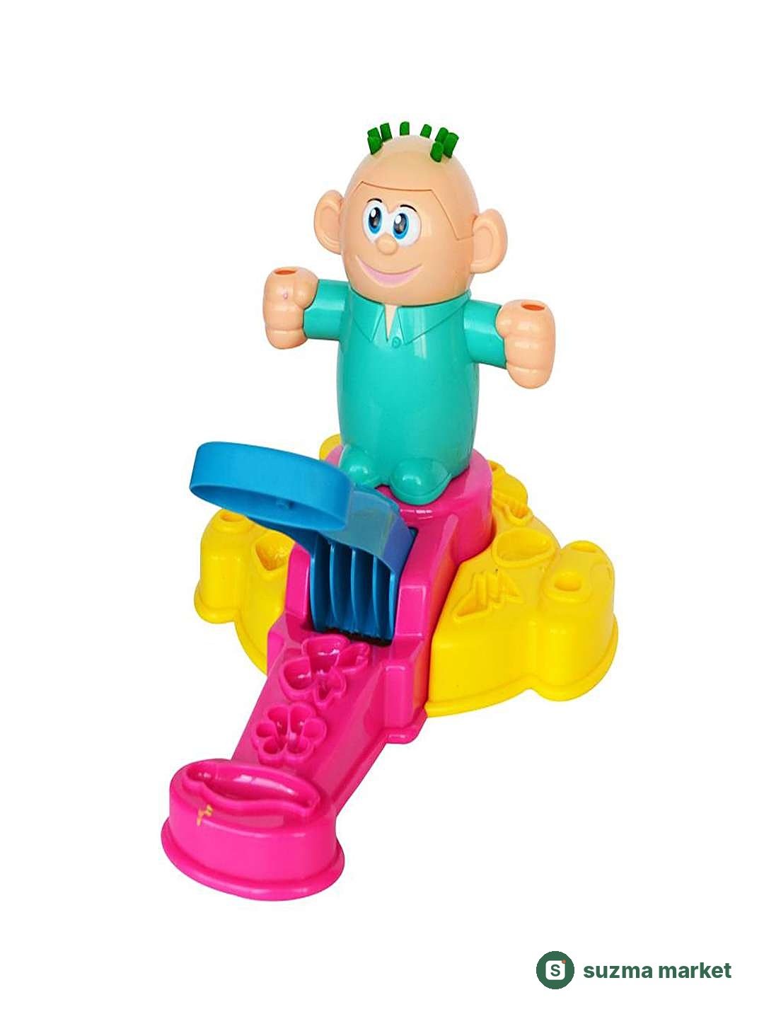 Play-Doh plastilin to‘plami Sartarosh, bolalar uchun ijodiy o‘yin, soch turmagi seti — rasm 4