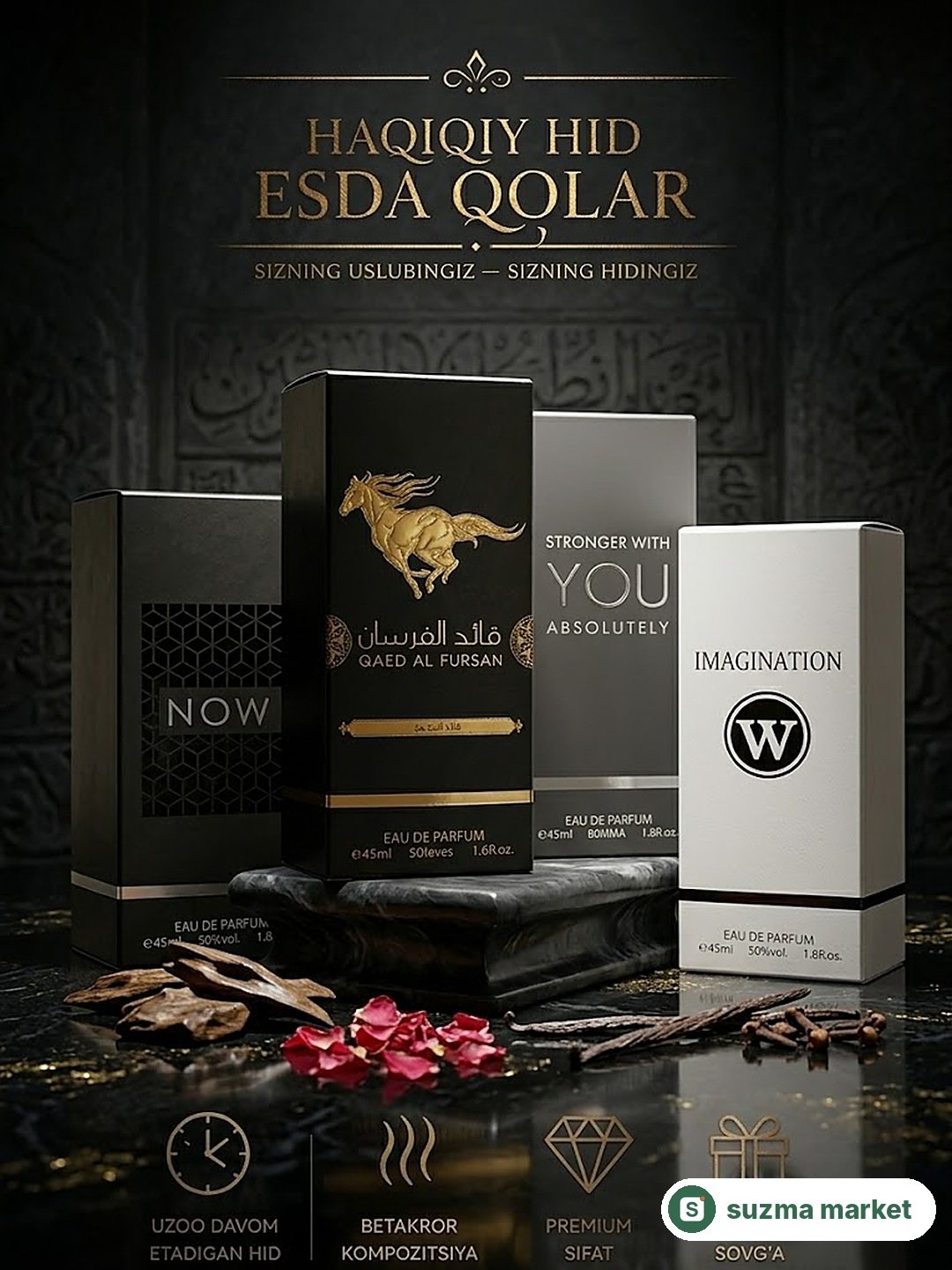 Premium erkaklar atirlari to‘plami 45 ml — rasm 3