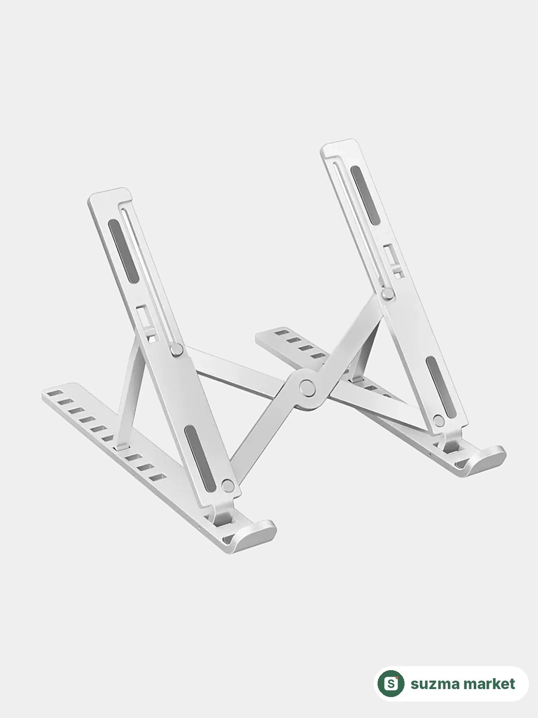 Premium alyuminiy noutbuk stendi, buklanadigan ergonomik laptop podstavka — rasm 2