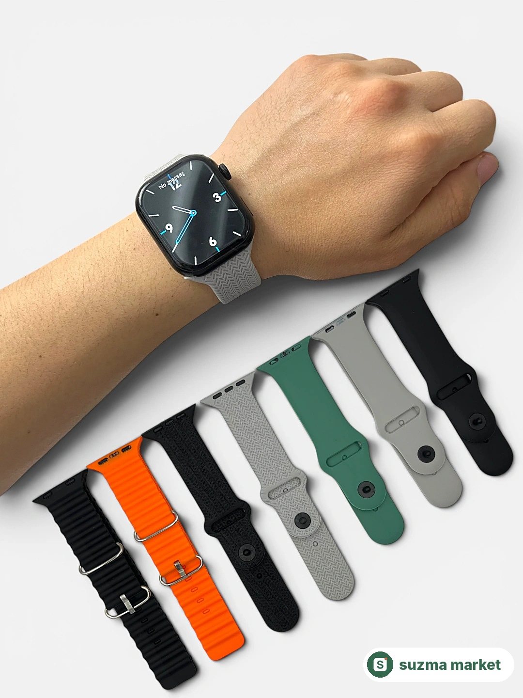Smart Watch Maixinn Max Series 11, AMOLED ekran, 7 ta remen bilan — rasm 3
