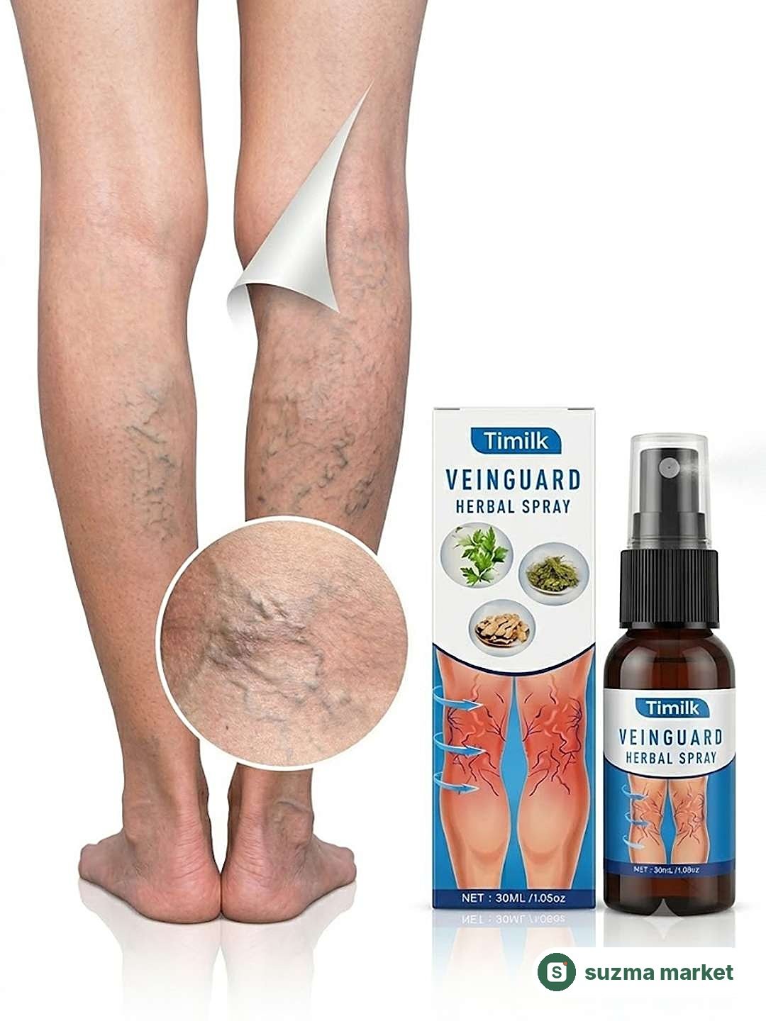 Timilk Veinguard Herbal Spray — Oyoqlar uchun O‘simlik Asosidagi Sprey 30 ml — rasm 2