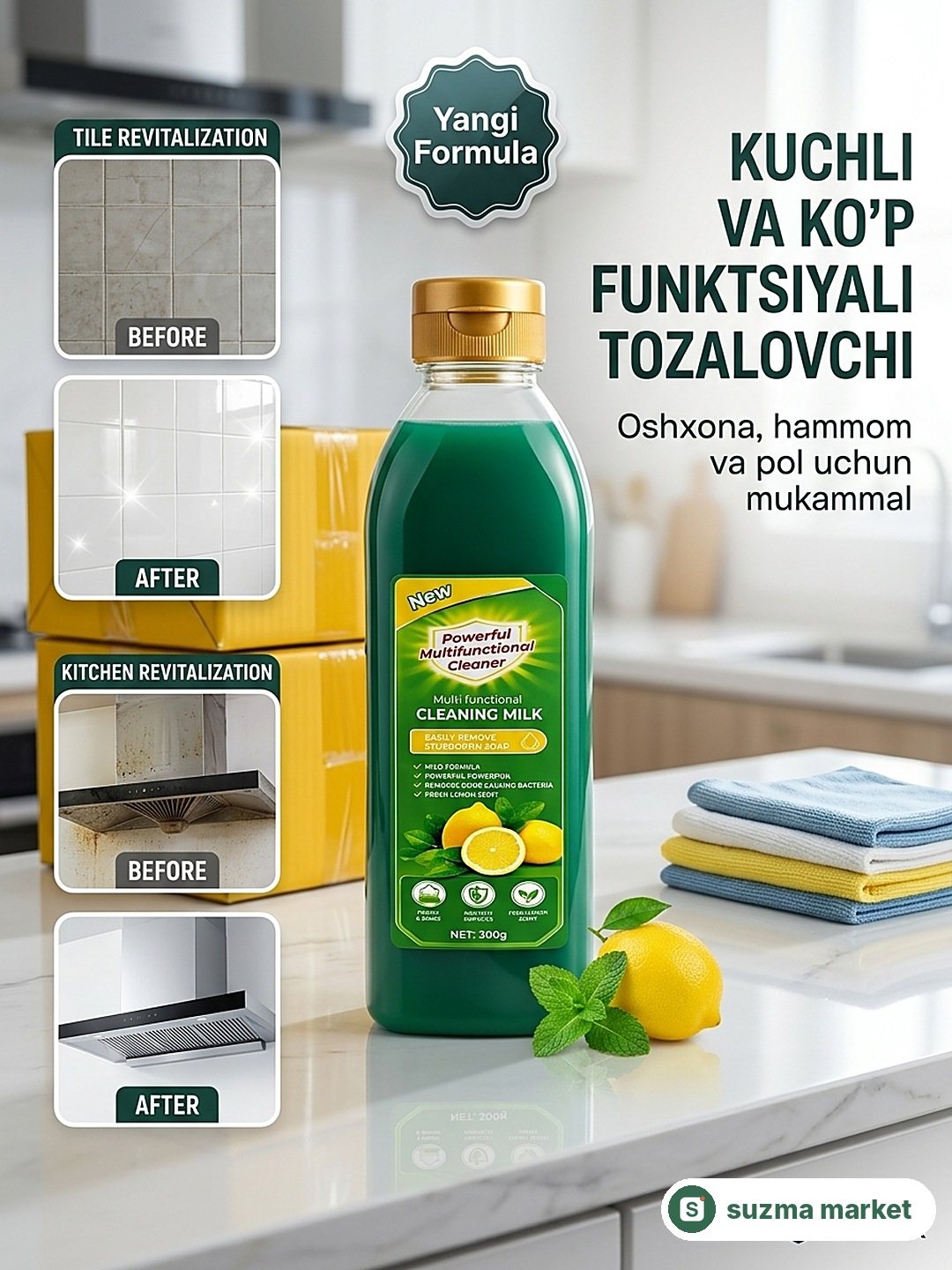 Uy va moshina uchun mukammal tozalik – "Powerful Cleaning Milk"! — rasm 3