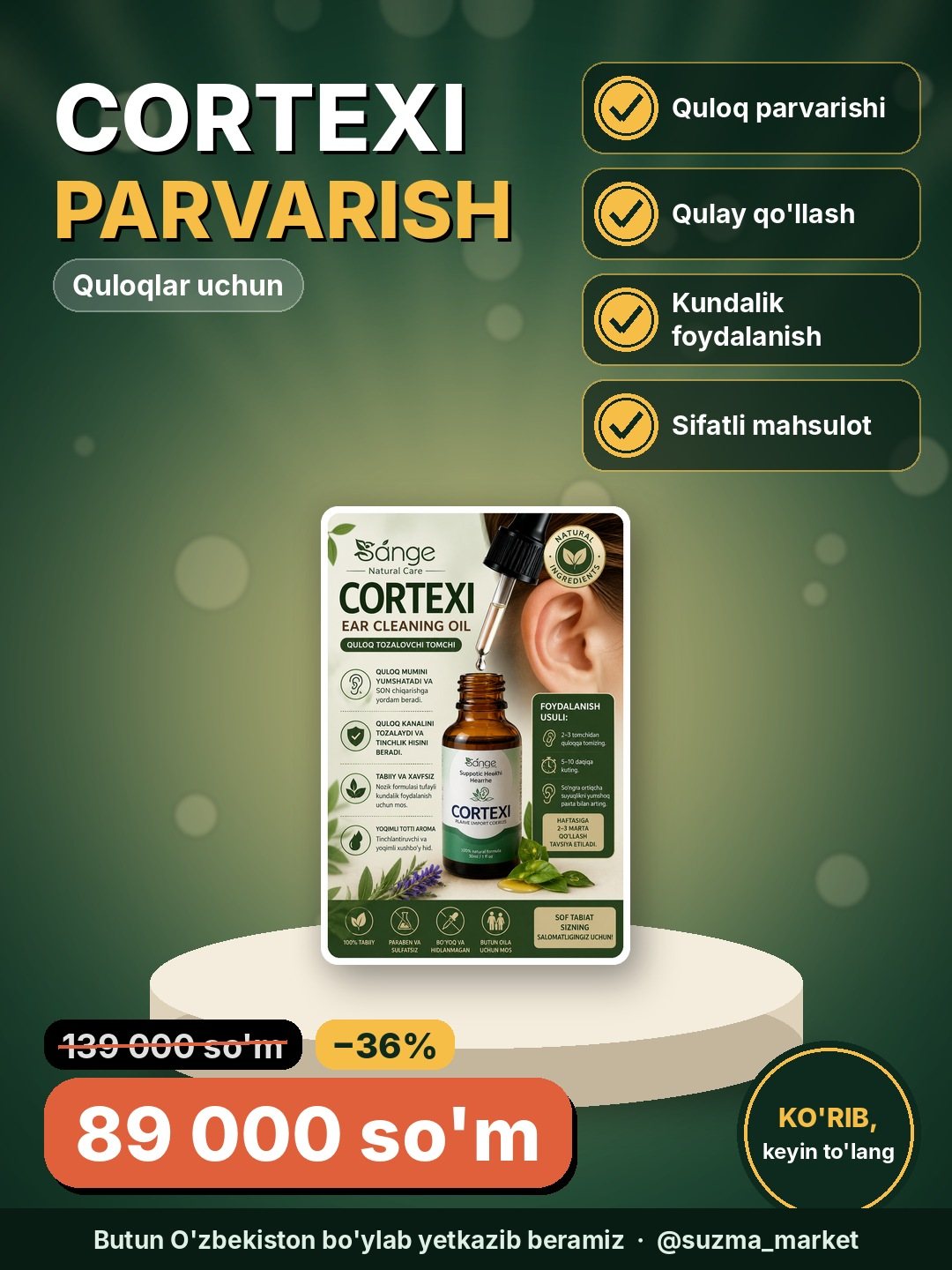 CORTEXI – Quloqlaringiz uchun mukammal parvarish!
