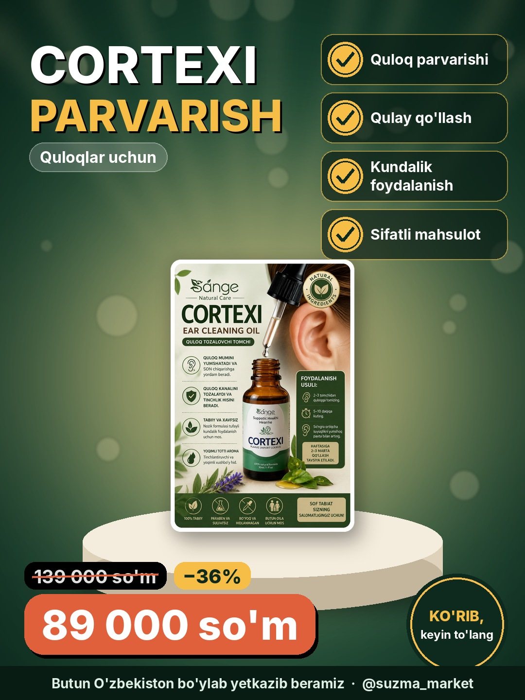 CORTEXI – Quloqlaringiz uchun mukammal parvarish!