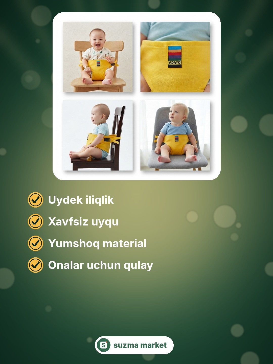 BabyNest» — go‘daklar uchun uydek iliqlik va xavfsizlik! 🏡👶 — rasm 2