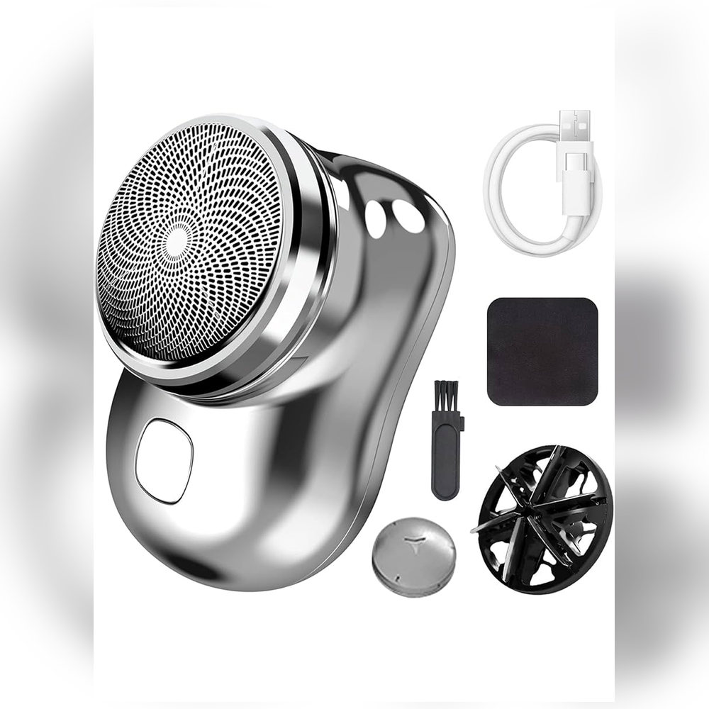 Elektr portativ mini soqol mashinasi P-10, Type-C zaryadlash, 6000 rpm